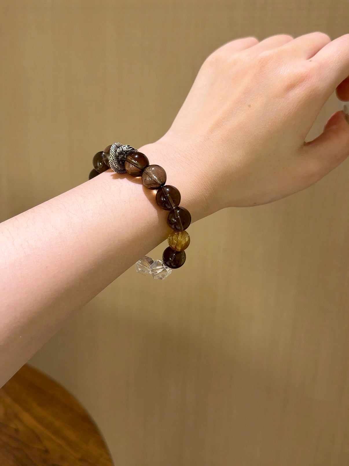 ▫️▪️ Tea crystal white crystal bracelet